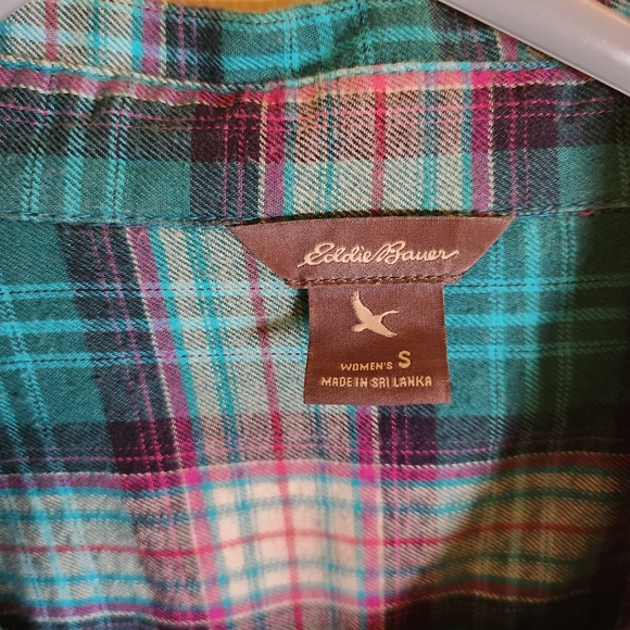 Eddie Bauer firelight flannel nwot Small women's all cotton mermaid 🧜‍♀️ shades - Picture 3 of 9